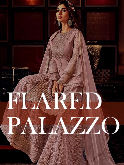 Flared Palazzo with Long Kurta