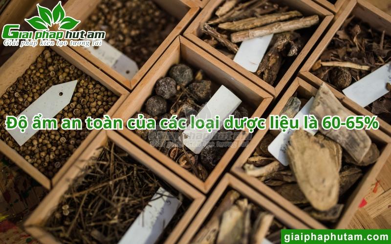 Độ ẩm dược liệu là bao nhiêu