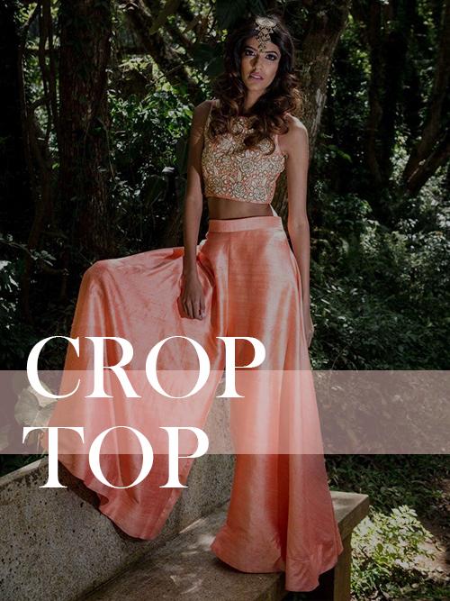 Crop Top Palazzo Suit