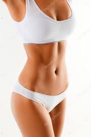 Close up portrait of healthy fit slim ...