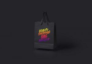 Psd Gravity Shopping Bag Mockup 2