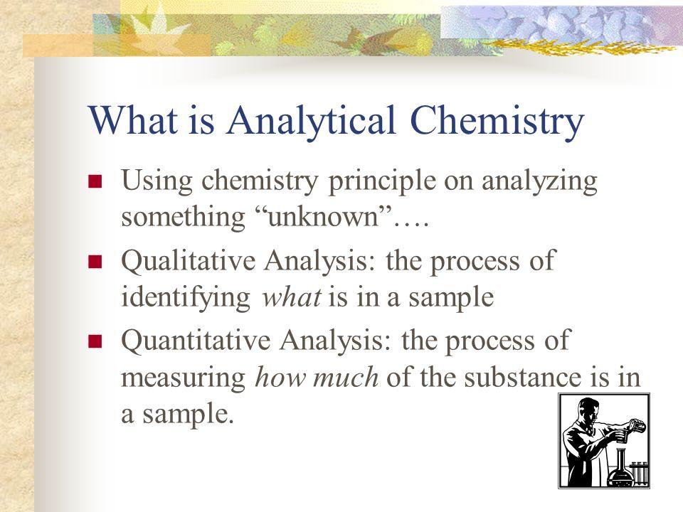 why is analytical chemistry important