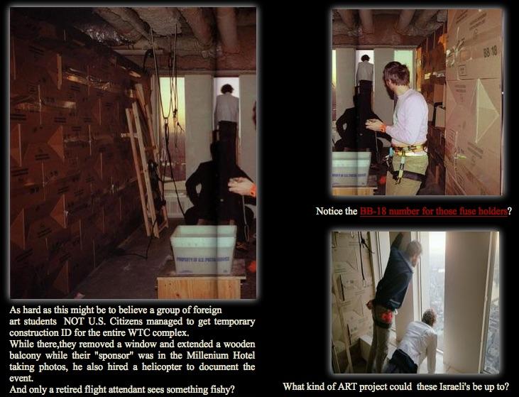 Image result for israeli art students installing interior detonator devices