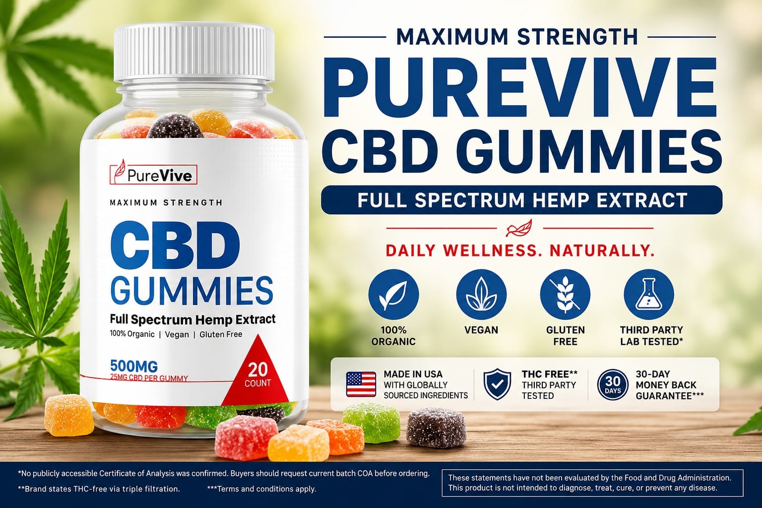 PureVive CBD Gummies Review (2026) Top Maximum-Strength Full Spectrum Hemp Extract Gummy Brand to Use
