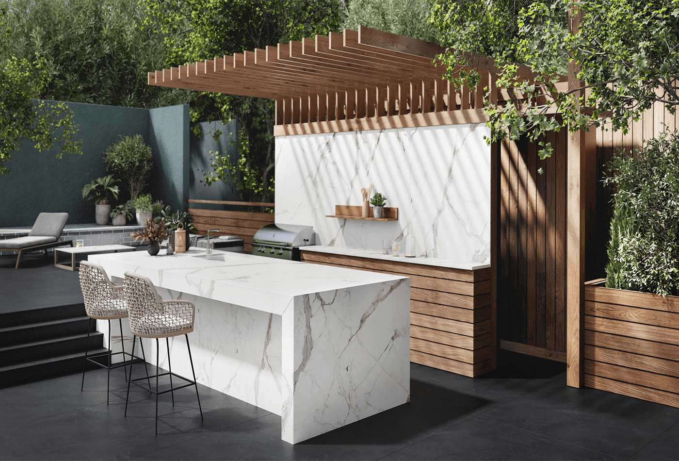 Exterior Applications of Morpheus Dekton