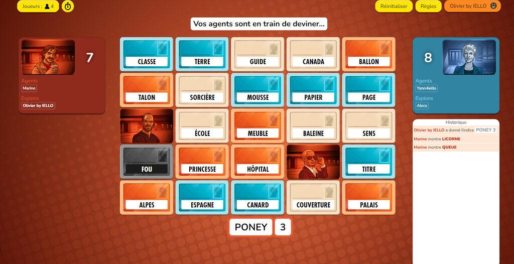 Codenames, jouez-y (aussi !) online ! - IELLO