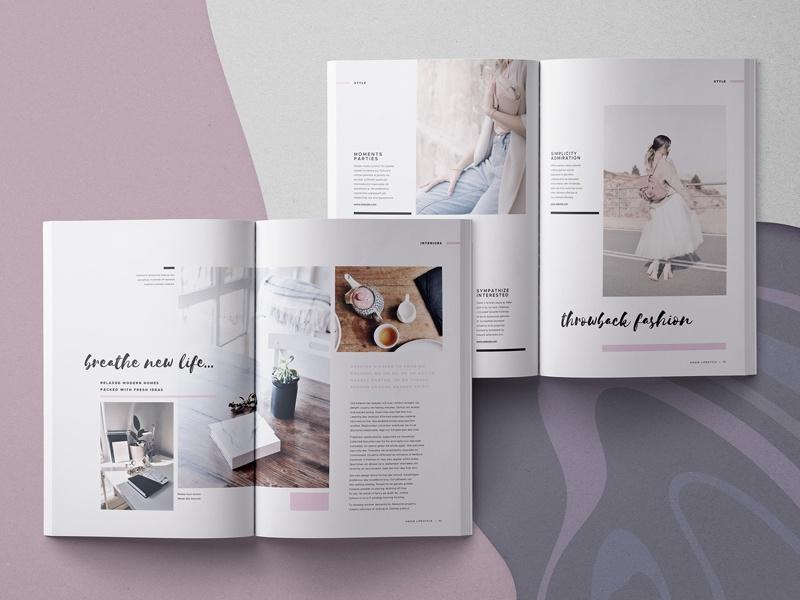 Hasia - Lifestyle Magazine Template by Bill Mawhinney on Dribbble
