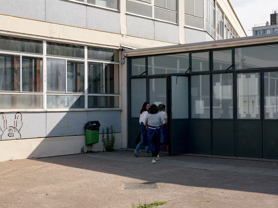 La cour de l’école Franc-Nohain, à Paris, le 6 juillet 2026.