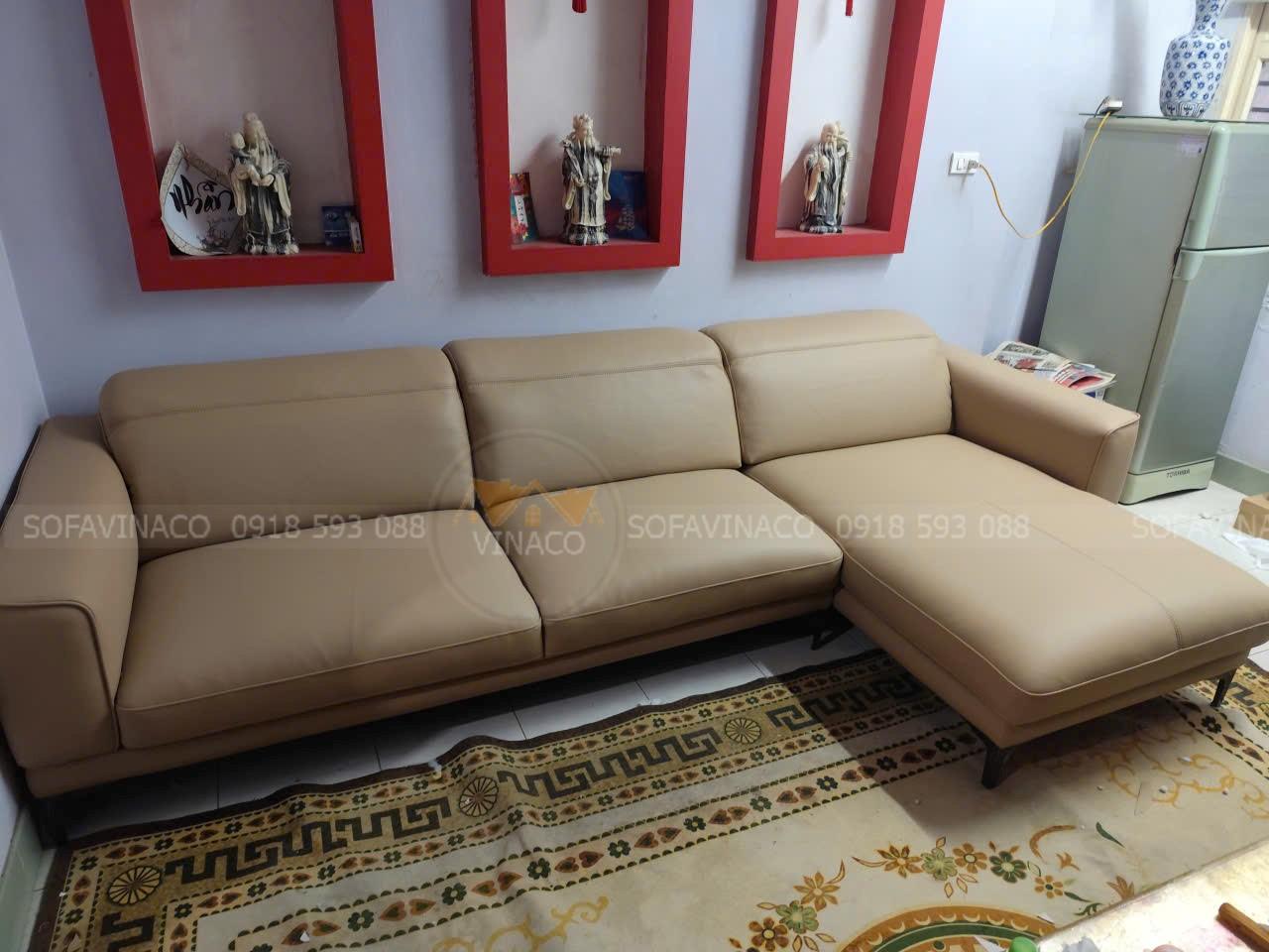 Bọc Lại Ghế Sofa Da Cao Cấp Cho Khách Hàng Tại Trung Kính
