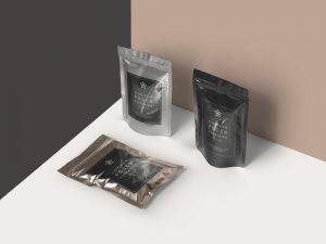 Free Aluminium Pouch Packaging Mockup