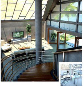 موديل ثري دي ماكس سلالم درج منزل رائع