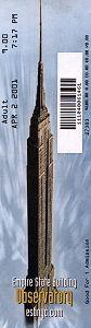 Bilet wstepu na platformę widokową Empire State Building