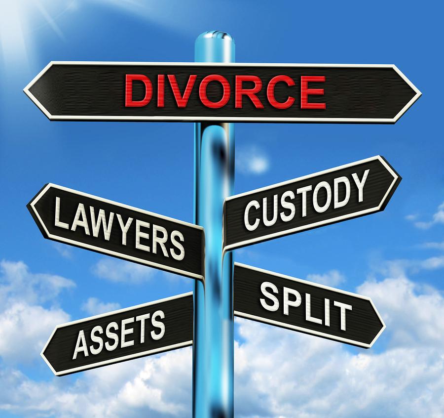 bigstock-Divorce-Signpost-Means-Custody-