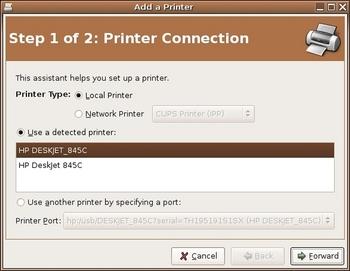 Figure 2: Add a printer
