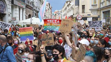 Poznański protest w obronie praw osób LGBT. Reakcja na aresztowanie Margot.