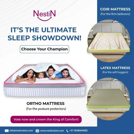 May be an image of mattress, bed, bedroom and text