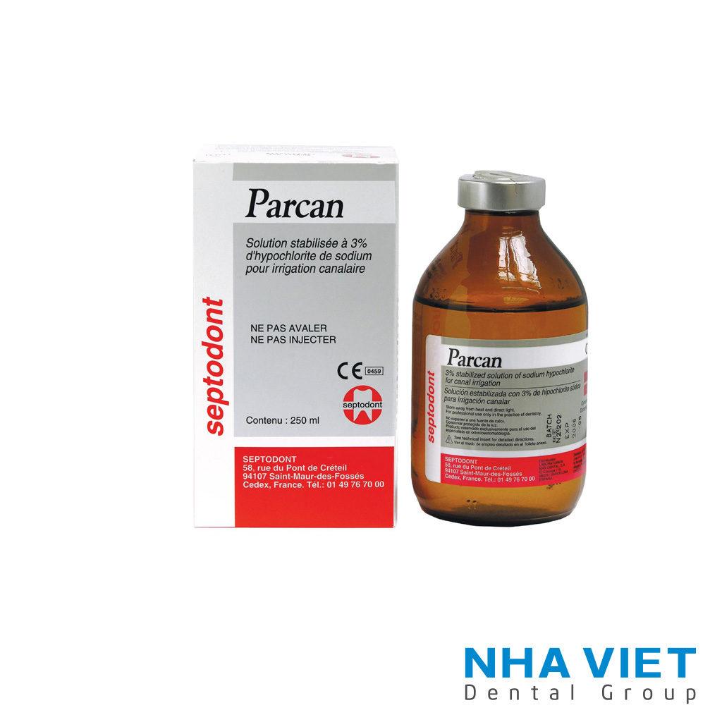 Dung dịch bơm rửa Sodium hypochlorite Parcan Septodont