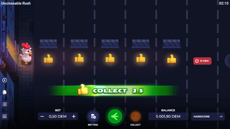 Dicas para escolher o modo certo em Uncrossable Rush