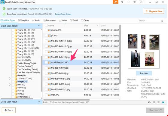 Khôi phục dữ liệu đã xóa trên ổ cứng và USB