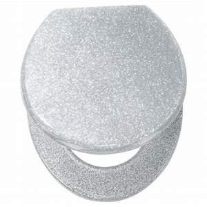 silver glitter toilet seat
