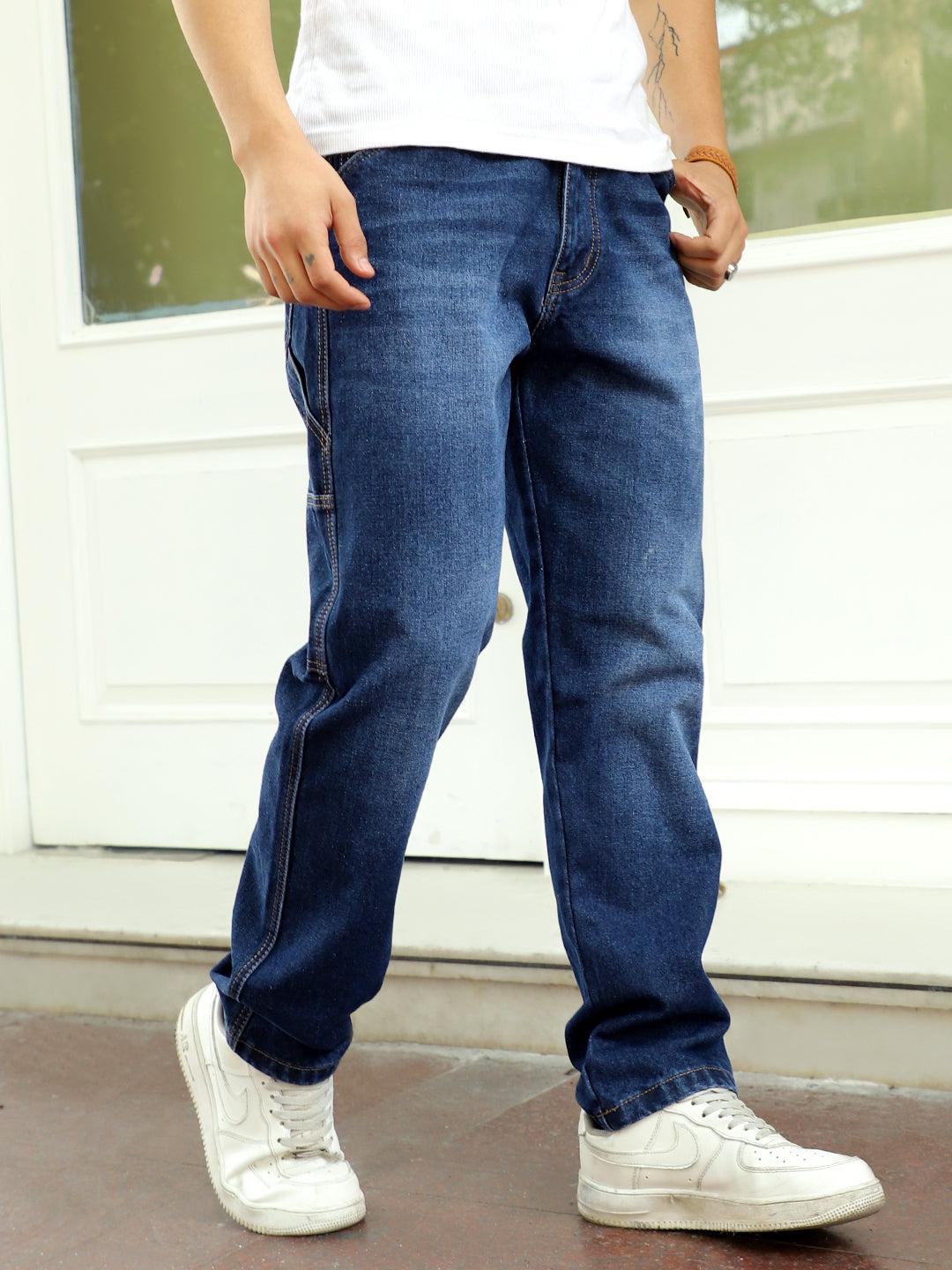 Men Dark Blue Denim Jeans