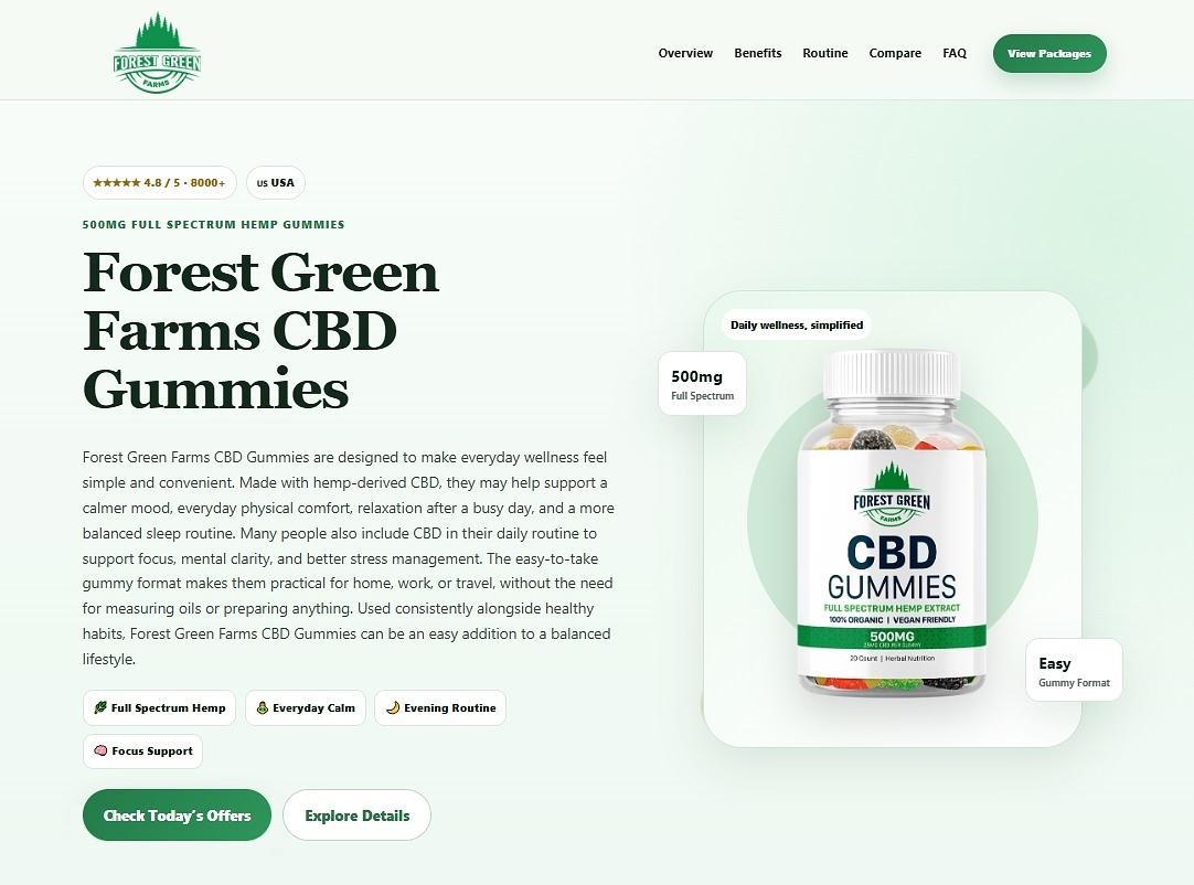 Forest Green Farms Gummies &ndash; Reviews, Key Ingredients, Benefits, Cost & How  to Buy | Noogleberry Forum