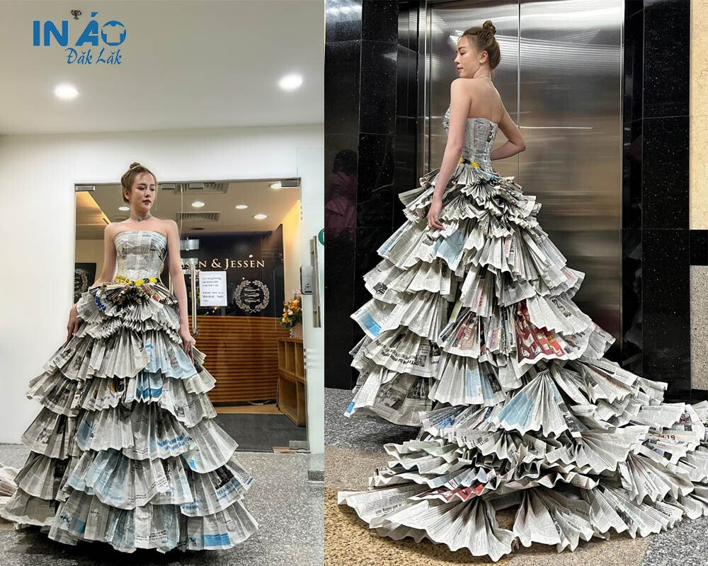 Trang phục tái chế từ giấy báo