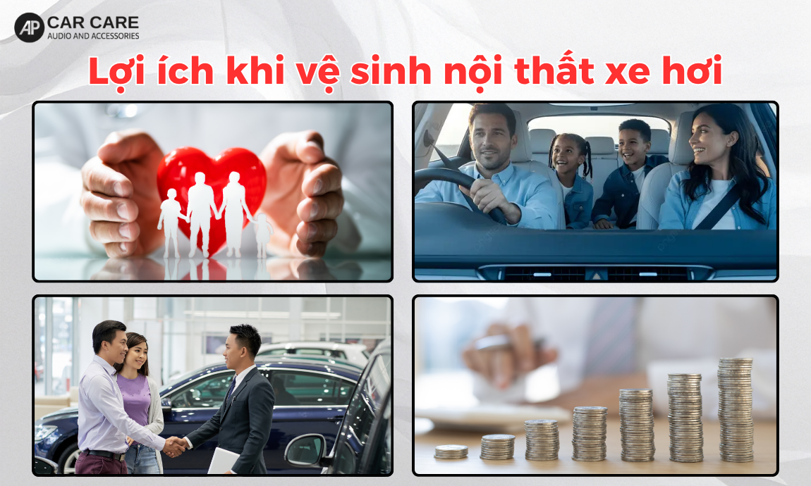Các ưu điểm khi vệ sinh nội thất cho xe ô tô tại AP Car Care