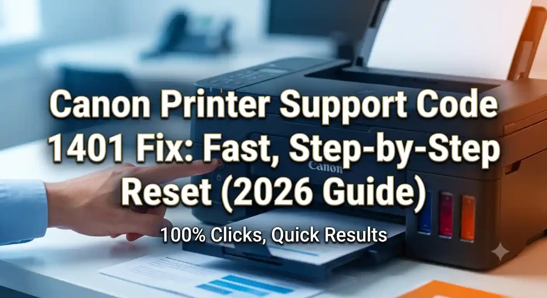 Canon printer support code 1401 fix