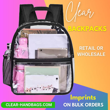 clear backpacks