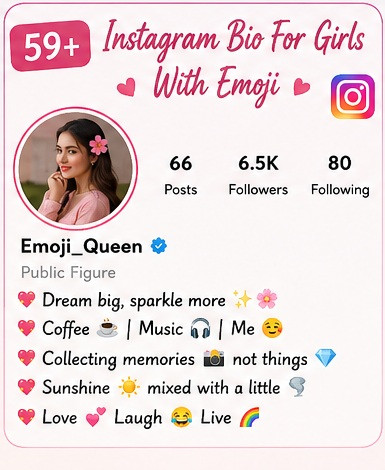59+ Instagram Bio For Girls With Emoji