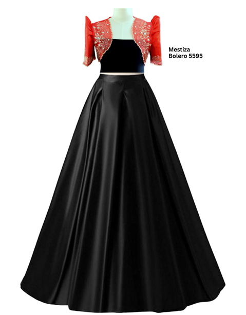 Satin Long Skirt Glamour