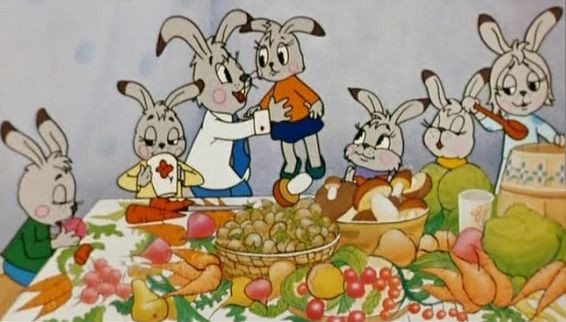 "Четыре сыночка и лапочка дочка", мультик