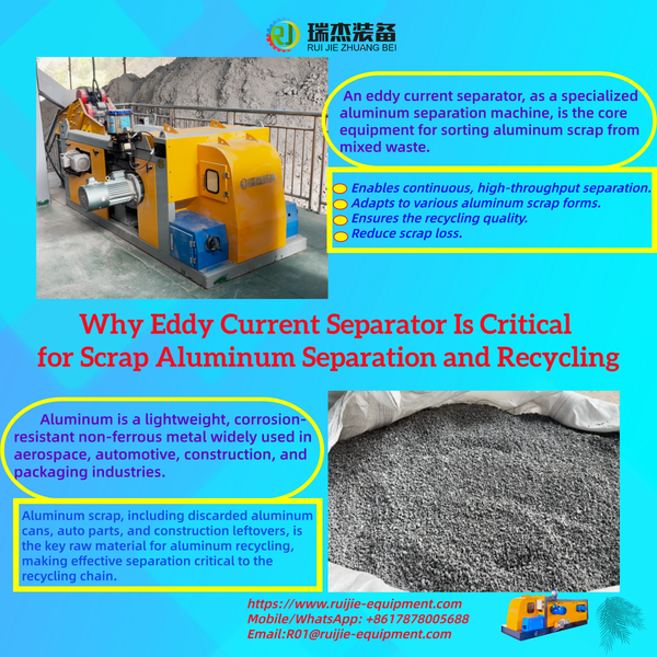 scrap aluminum recycling and high sorting accuracy eddy current separator