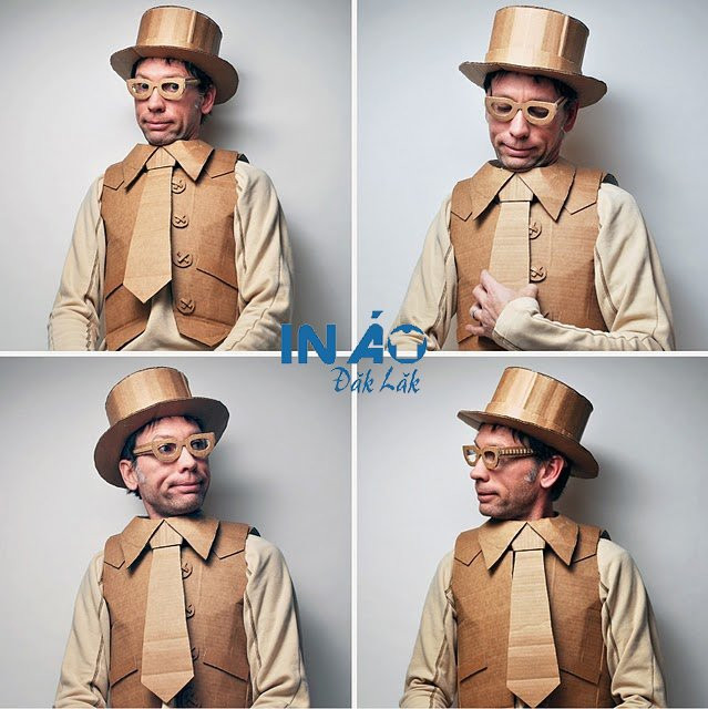 Trang phục làm từ carton cho nam