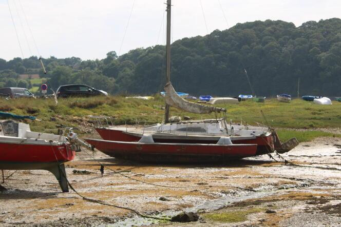 Un trimaran, à Plouguiel (Côtes-d’Armor), le 31 juillet 2024.