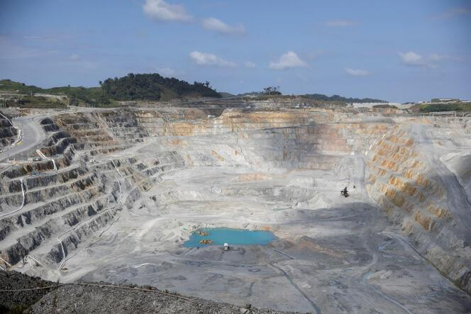 La mine de cuivre à ciel ouvert de Cobre Panama, exploitée par le canadien First Quantum Minerals, à Donoso (Panama), le 11 janvier 2024.