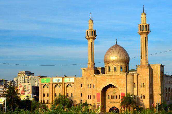 La mosquée Al-Mahdi, point de ralliement de la communauté chiite libanaise, dans le quartier de Marcory, à Abidjan (Côte d’Ivoire), en juin 2021.