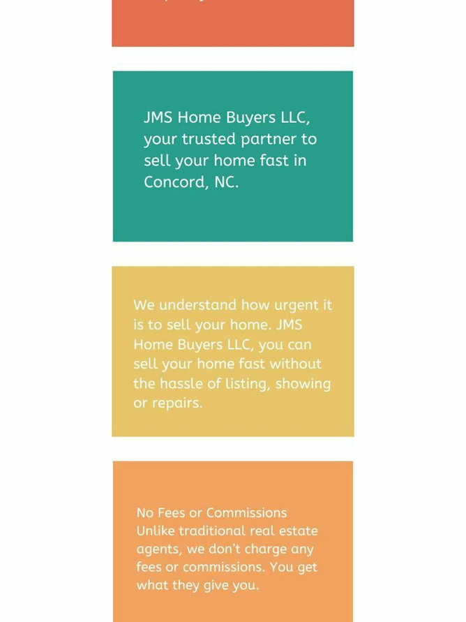 Sell My House Fast Concord NC | JMS Home Buyers LLC