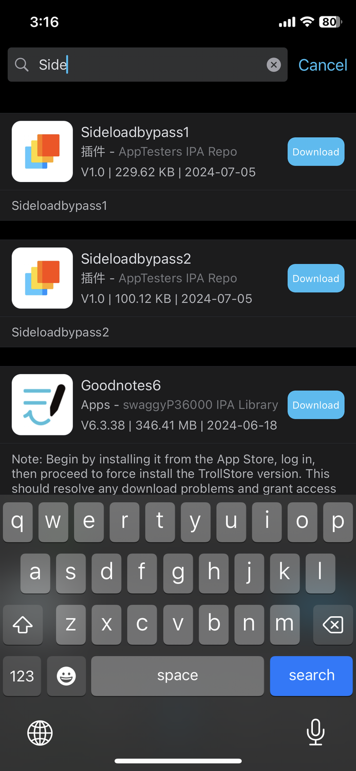 Sideloadbypass dylib