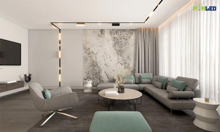 Sử dụng đèn ray nam châm giúp điều chỉnh vị trí đèn linh hoạt