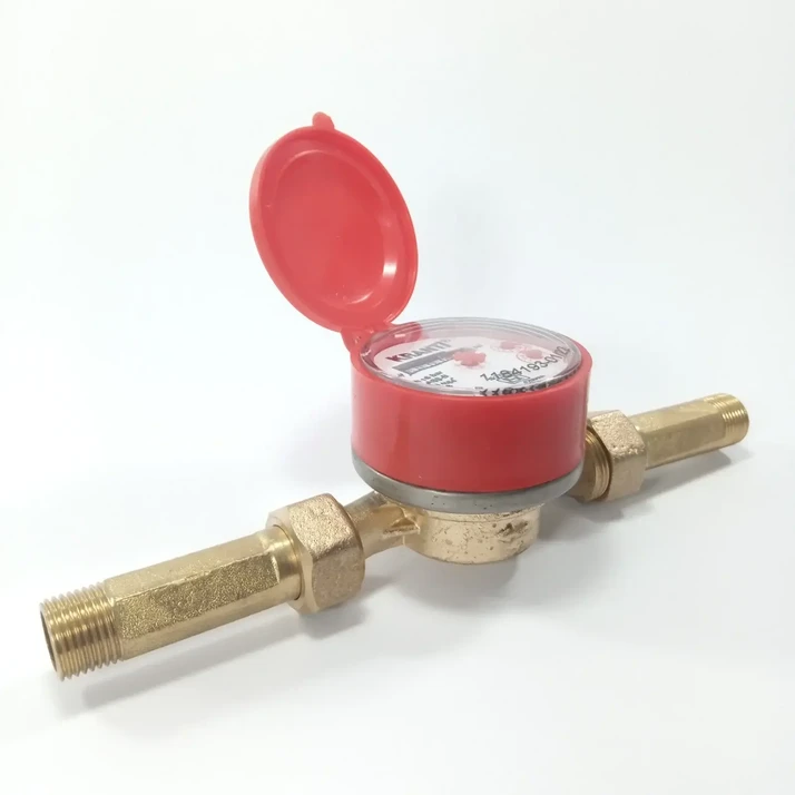 Kranti Water Meter B Class Single Jet KBS Brass Body 15mm