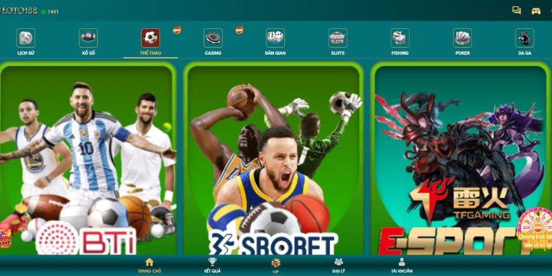 Sơ lược thông tin giới thiệu về sảnh cược thể thao Loto188 hấp dẫn