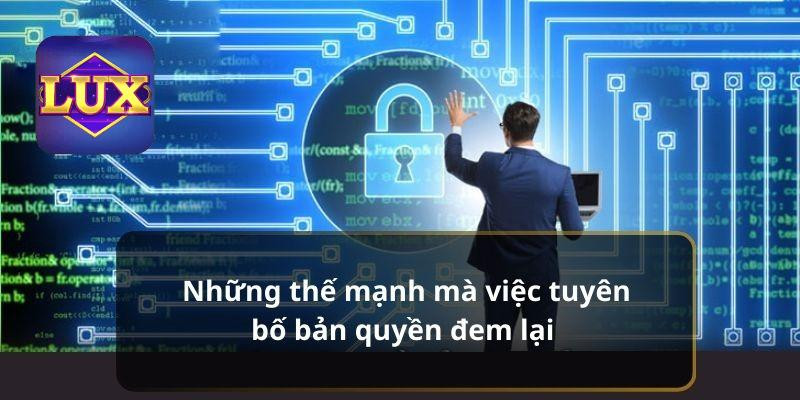 Lợi ích của tuyên bố về bản quyền
