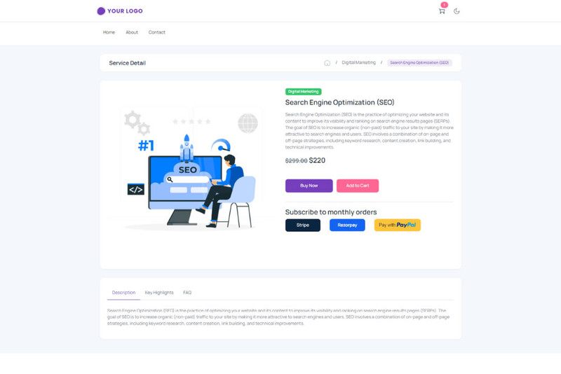 a screenshot of a website's landing page featuring a clean layout, navigation menu, and engaging visuals
