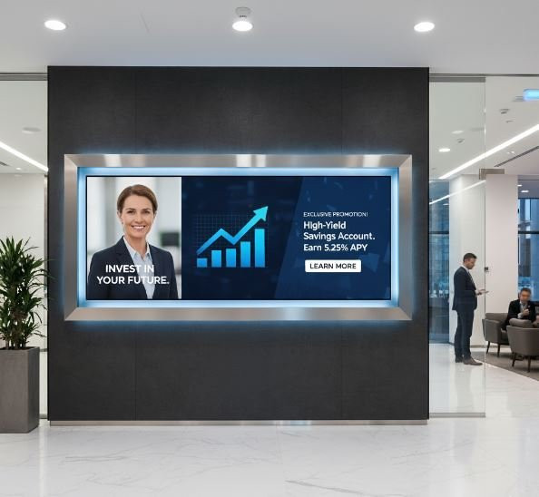 Digital signage for Banks