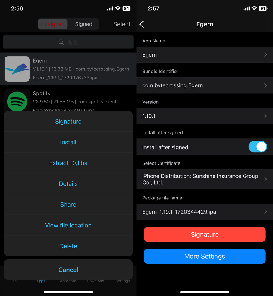 Esign also allows to change your app icon, using this Shortcut makes it easy to grab any direct from the AppStore.