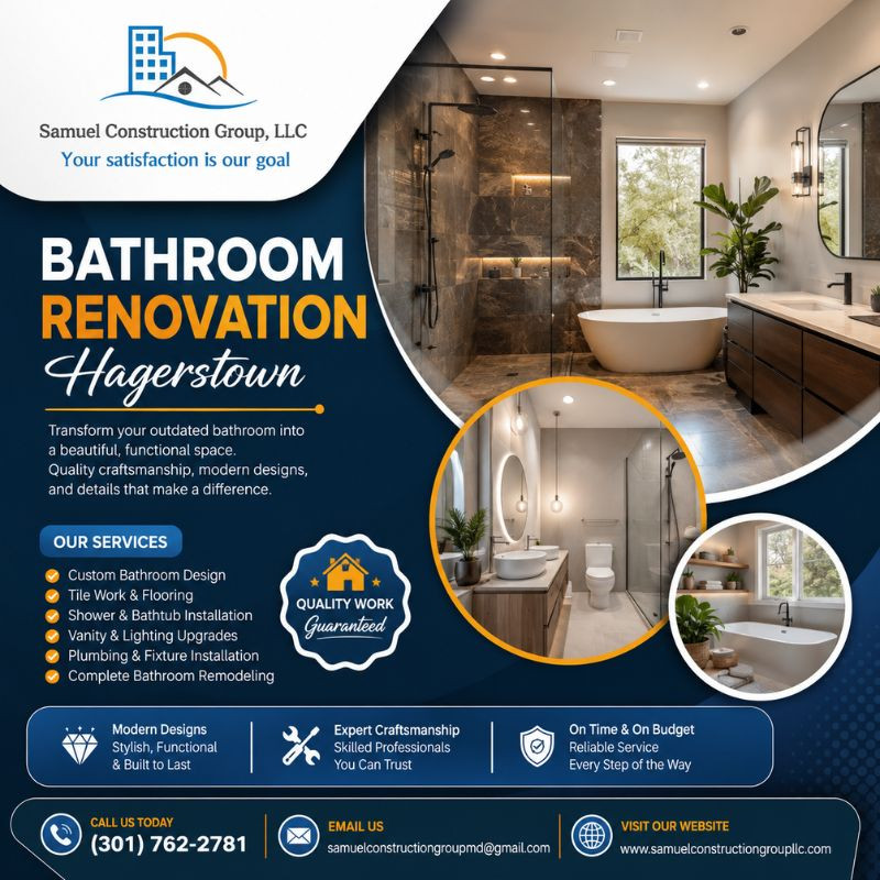 Luxury Bathroom Renovation Hagerstown: Create Your Dream Bathroom