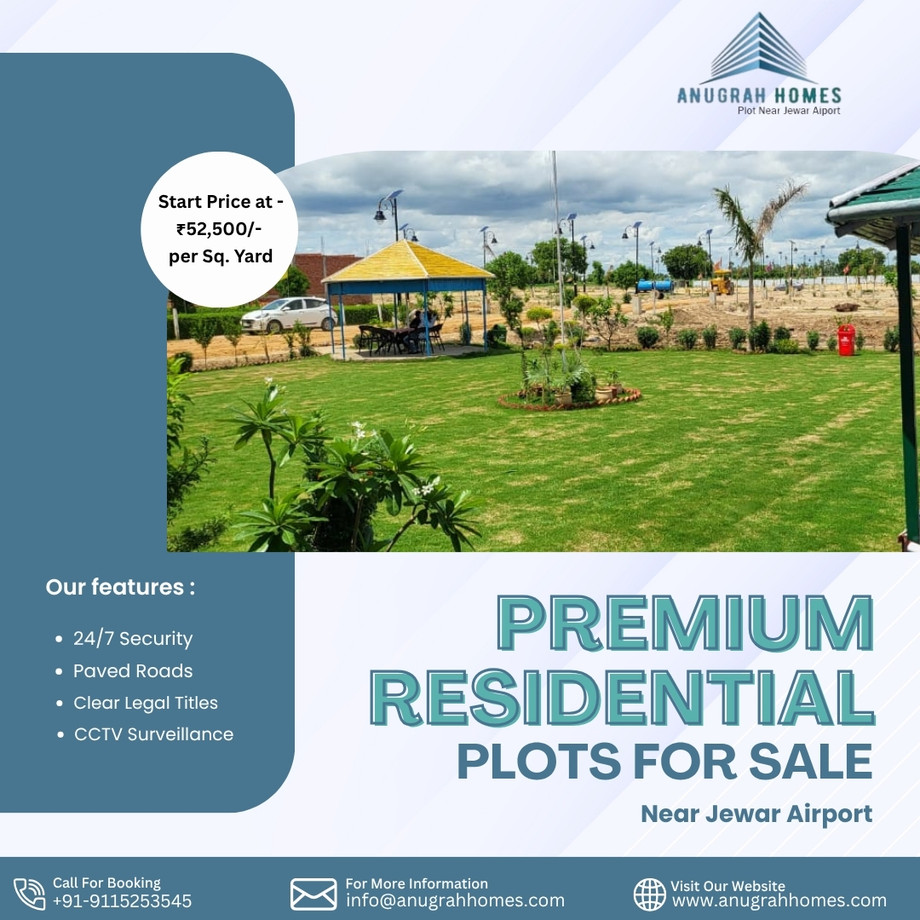 Why Are Government Plots Near Jewar Airport the Smartest Investment Opportunity for Secure, High-Growth Property Buyers Today?