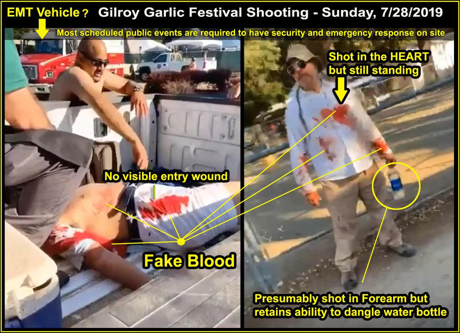 Gilroy Shooting Fake Trauma Scene in Pickup Truck.jpg